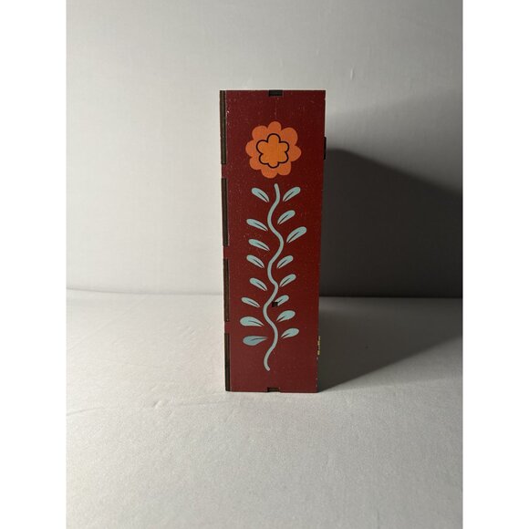 Day Of The Dead Handcrafted Wooden Altar Box With Colorful Folk Art Design & Sma - Picture 3 of 5